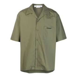 Chemise à manches courtes avec logo imprimé