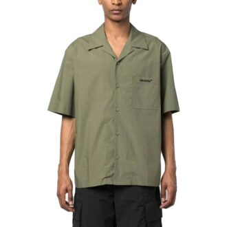 Chemise à manches courtes avec logo imprimé