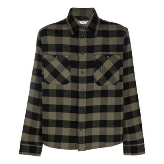 Chemise à manches longues en flanelle à carreaux FW21 Arrow, coupe ample, jaune
