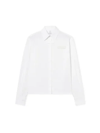 Chemise à manches longues en popeline