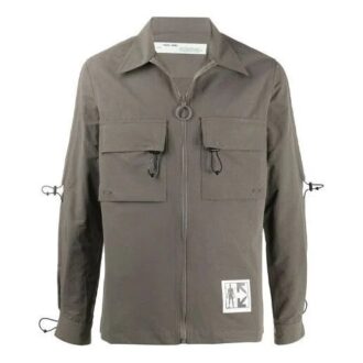 Chemise à manches longues et poches cargo SS21 Gris