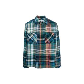 Chemise à manches longues imprimée Arrows FW20 pour homme, verte