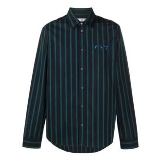 Chemise à manches longues rayée