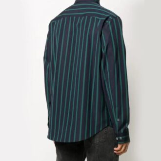 Chemise à manches longues rayée