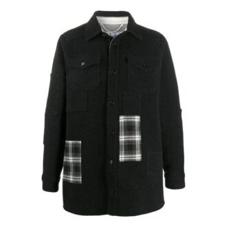Chemise oversize à carreaux et poches boutonnées