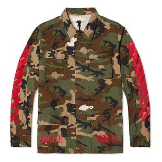 Chemise à rayures camouflage pour homme