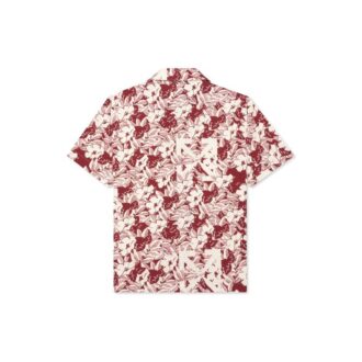 Chemise rouge à manches courtes Off-White pour homme C/O VIRGIL ABLOH Flowers