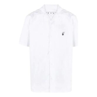 Chemise à shorts avec logo brodé dans le dos SS21, blanche