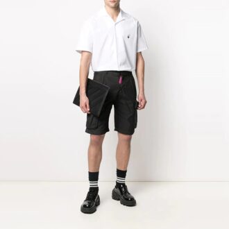 Chemise à shorts avec logo brodé dans le dos SS21, blanche