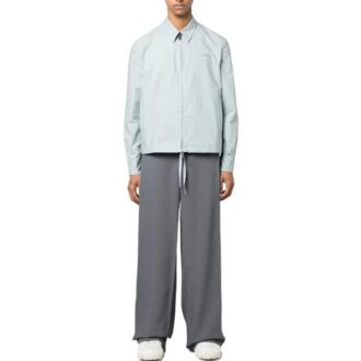 Chemise zippée avec logo brodé « Bleu »
