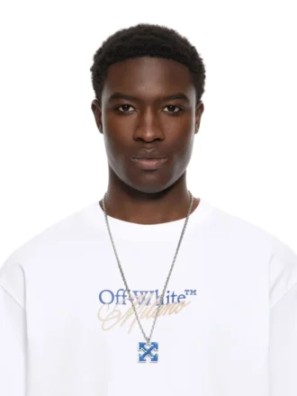Collier flèche émaillée