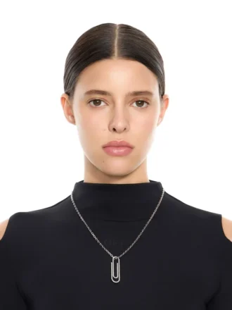 Collier Paperclip Strass Collier Paperclip Strass