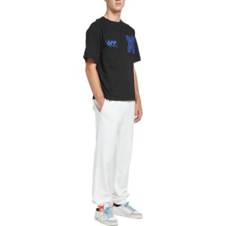 Coton classique, logo Arrows imprimé, col rond, Shorts, noir