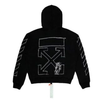 Édition limitée Nouvel An lunaire Arrows à capuche, coupe ample, noir