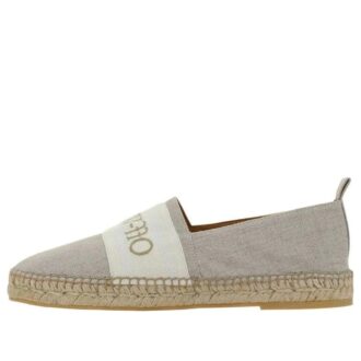 Espadrilles en lin Bookish « Beige clair blanc »