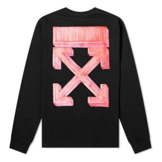 Fw20 Arrows Sketch T-shirt à manches longues pour homme avec logo