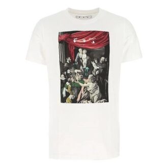 FW20 Caravaggio imprimé pour homme, blanc