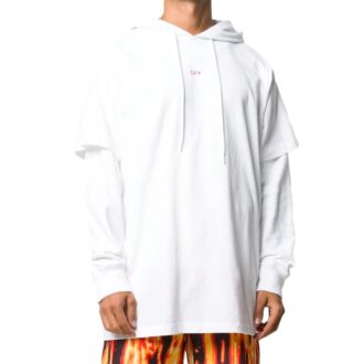 FW20 Imprimé flèche au pochoir, manches superposées