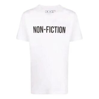 FW20 Imprimé Non-Fiction pour homme, blanc
