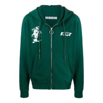 FW20 Kiss 21 Veste à capuche zippée pour homme, verte