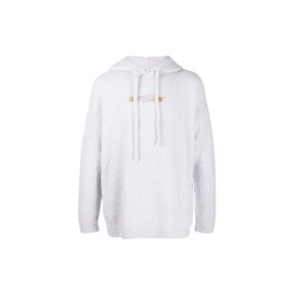 FW20 Pull à capuche imprimé flèches pour homme Gris