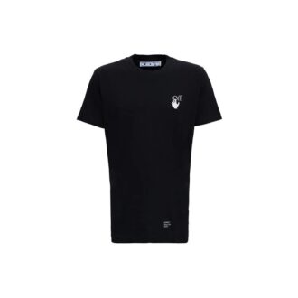 FW21 Imprimé alphabétique, col rond, Shorts, version noire
