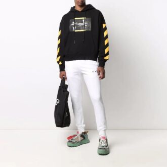 FW21 Imprimé Peinture Unisexe Noir