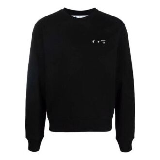 FW21 Motif Arrows Col rond Version pull-over Noir