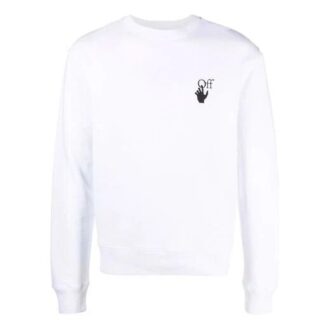 FW21 Pull en coton à col rond, version blanche