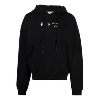 FW21 T-shirt de sport pour homme noir avec logo Melting Arrow imprimé