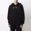 FW21 T-shirt de sport pour homme noir avec logo Melting Arrow imprimé