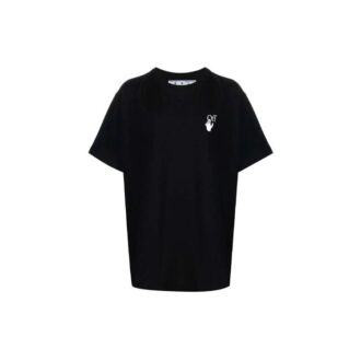 FW21 T-shirt à manches courtes ample avec peinture de Caravaggio, noir