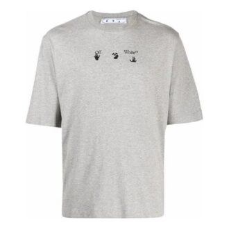FW21 T-shirt à manches courtes et col rond avec logo Arrows, version standard, gris