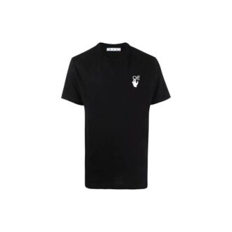 FW21 T-shirt à manches courtes multicolore dégradé avec Arrows, version standard, noir