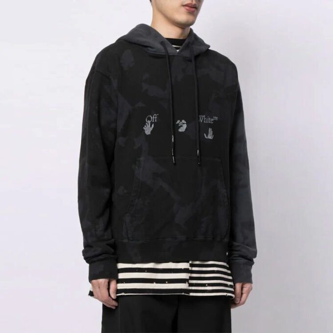 FW21 Tie Dye Motif alphabétique Version Noir