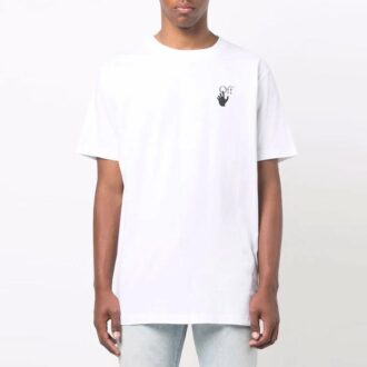 FW21 Version à manches courtes avec imprimé Arrows Blanc