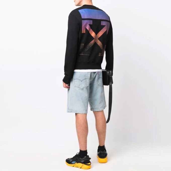 FW21 Version à motif flèche et logo, noir