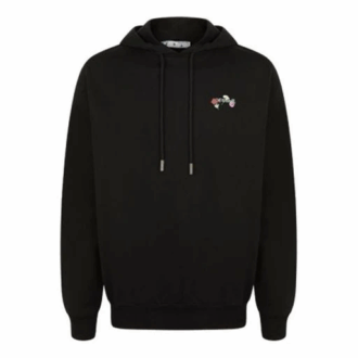 FW21 Version standard à fleurs et lettres, unisexe, noir