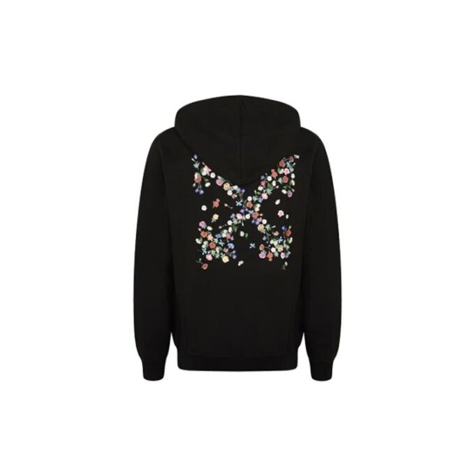 FW21 Version standard à fleurs et lettres, unisexe, noir