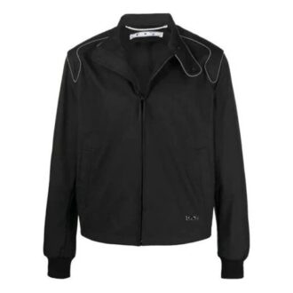 FW21 Veste aviateur à logo, version noire