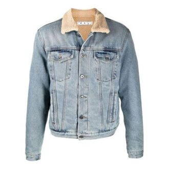FW21 Veste en Denim délavé Stay Warm, version standard, bleue