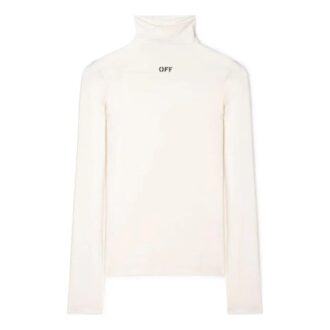Haut Second-Skin Off-White à imprimé logo « White »