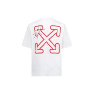Hiver-Printemps 2021, pull à col rond et manches courtes, coupe ample, motif logo, blanc