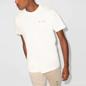 Homme Off-White x Browns 50 Logo croisé imprimé, col rond, Shorts, version standard, blanc