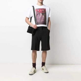 Homme SS21 Imprimé Oversize Blanc