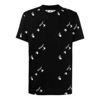 Homme SS21 Logo Col rond Noir