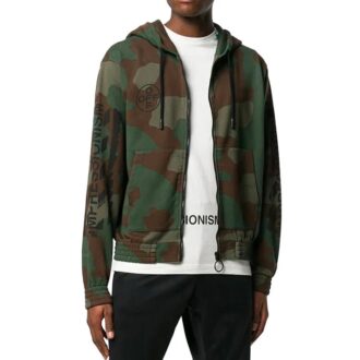 HOMMES Diag Stencil Vert militaire/Camouflage