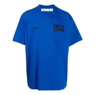 Hommes SS21 Logo Arrows Oversize Bleu