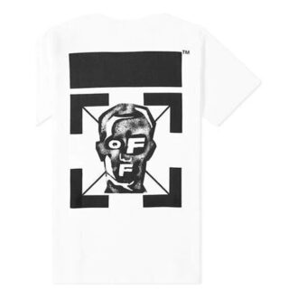 Imprimé alphabétique au dos, manches courtes, blanc