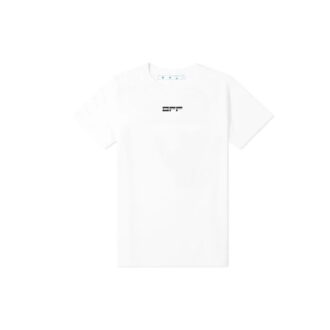 Imprimé alphabétique au dos, manches courtes, blanc